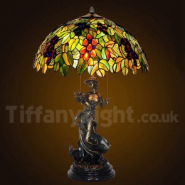 Rural Grape Tiffany Table Lamp