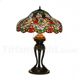 21 Inch Rose Tiffany Table...