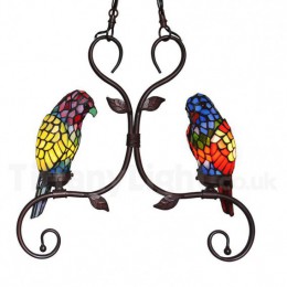 Parrot Tiffany Pendant Light