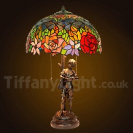 16 Inch Rose Brass Tiffany...